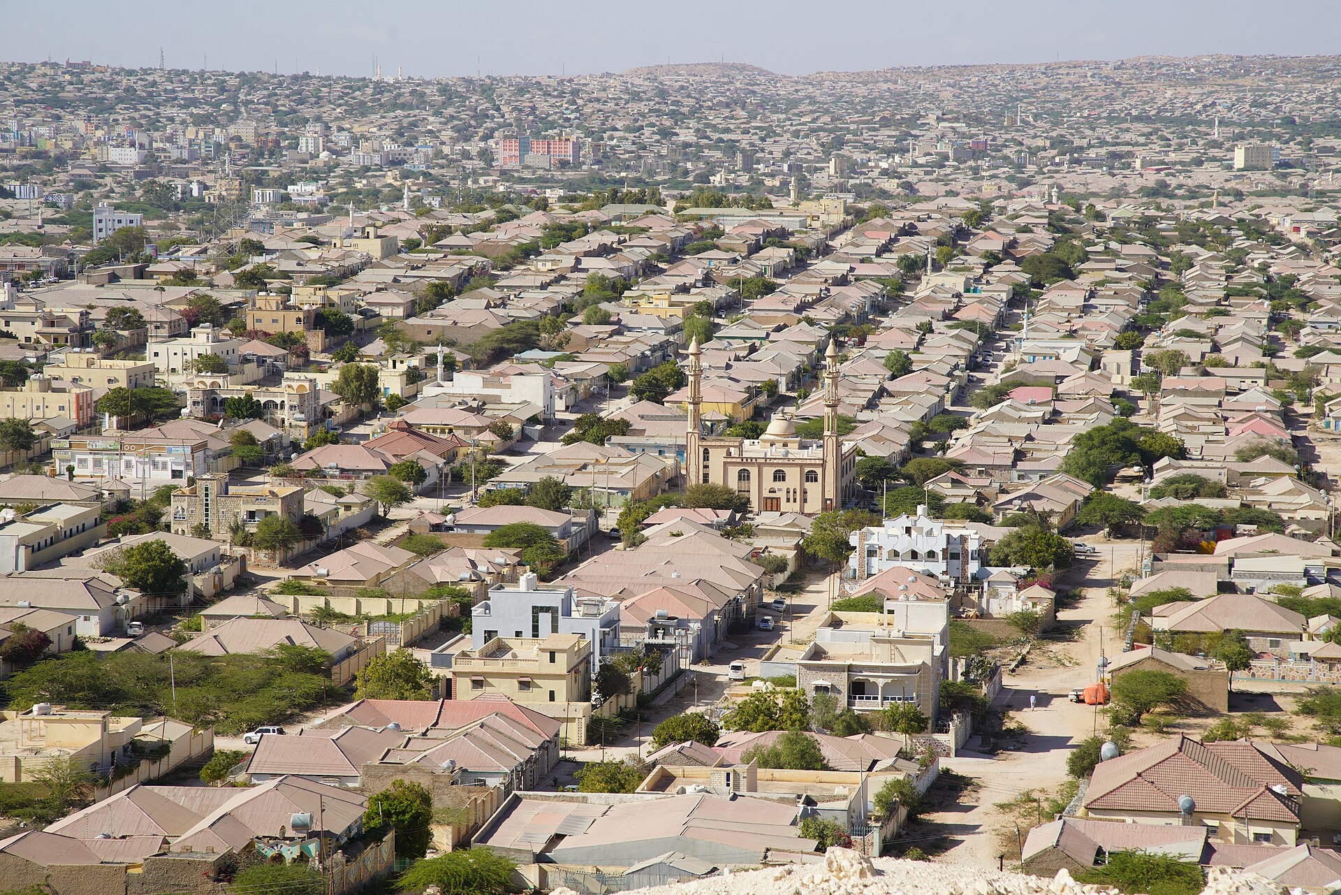 Aerial view of Hargeisa, Somaliland